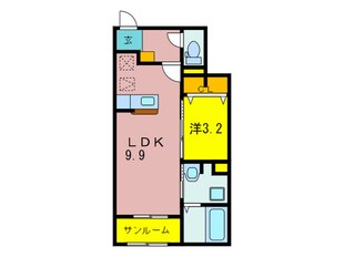 メゾン　アンディスの物件間取画像